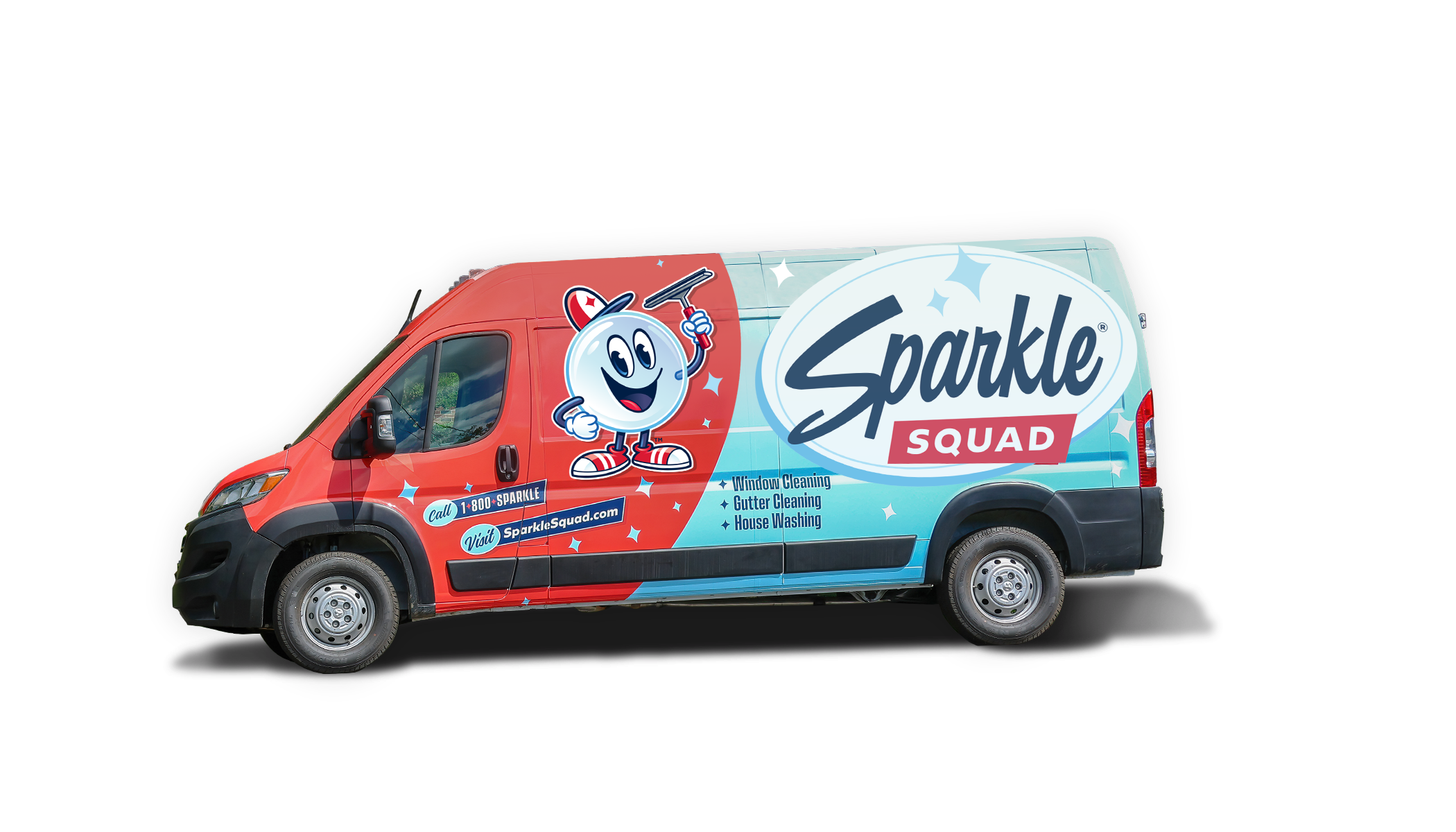 Sparkle Squad service van